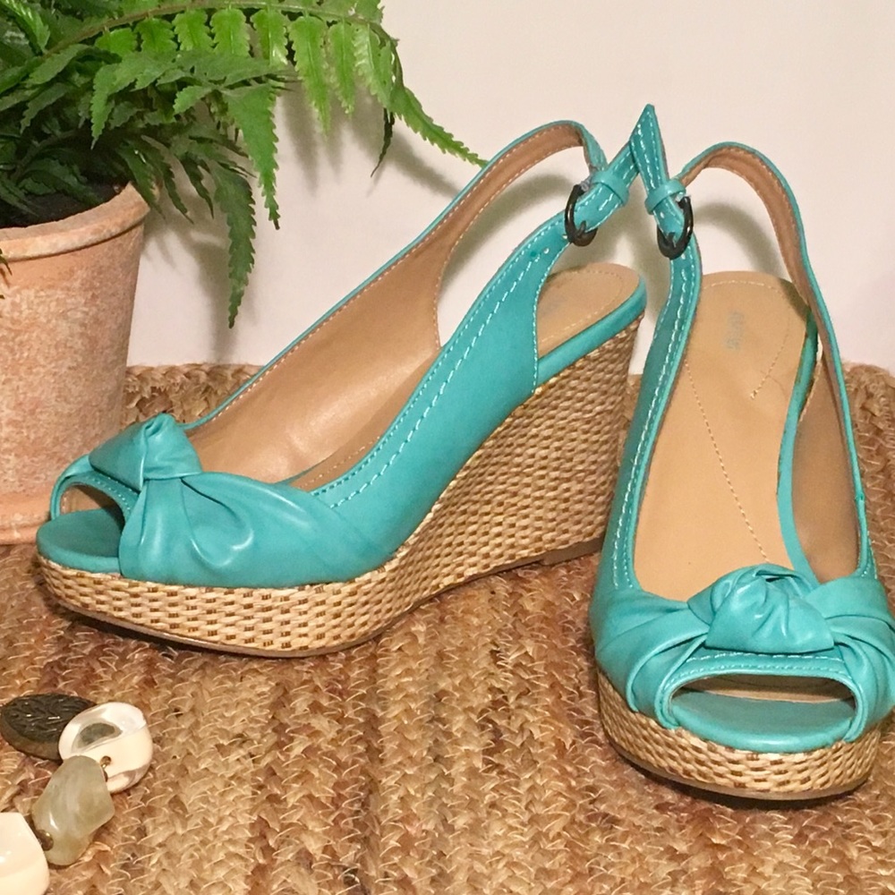 Apt 9 Turquoise Wedges